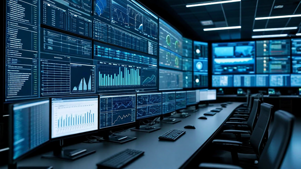 AI-powered security operations center with threat detection systems