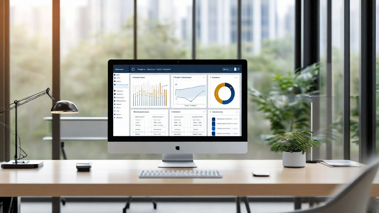 Industry-specific enterprise software dashboard with sector data